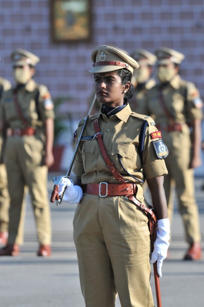 Dikshant Parade was commanded by Kiran Shruthi, IPS Probationer of 71RR borne on Tamil Nadu Cadre.