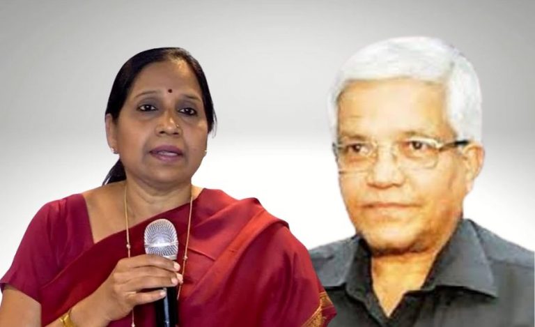 Retired IAS MG Gopal and I Rani Kumudini