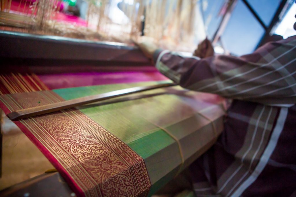 Chanderi Weaving (Image Credit: MP Tourism Board)