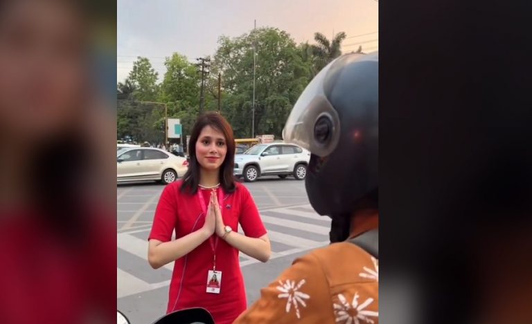 Indore Road Safety Campaign by Air Hostesses