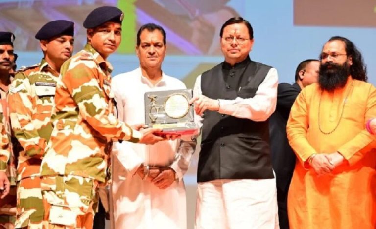 Pushkar Singh Dhami NDRF SDRF honors
