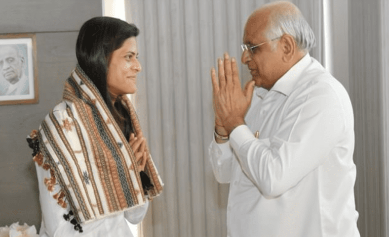 Rekha Yadav and CM Bhupendra Patel