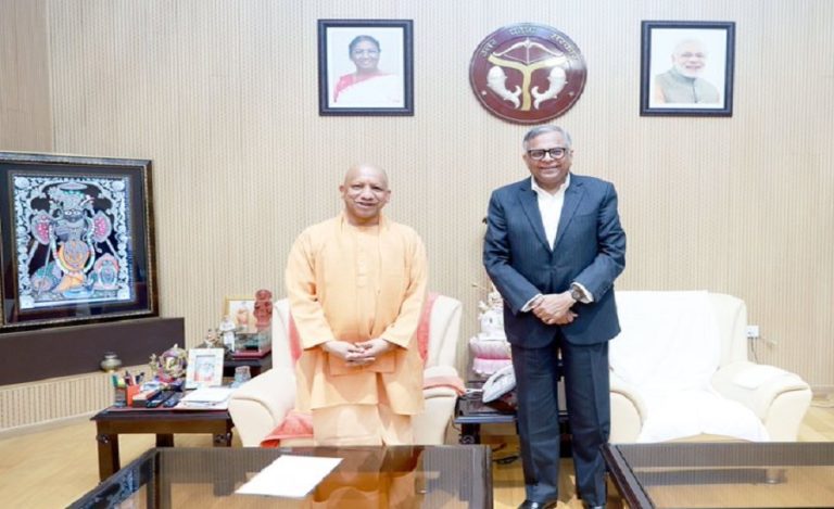 CM Yogi Adityanath Meets Tata Sons Chairman