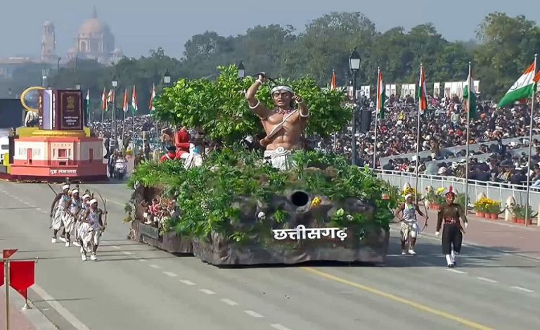 Chhattisgarh Republic Day tableau tribal digital museum