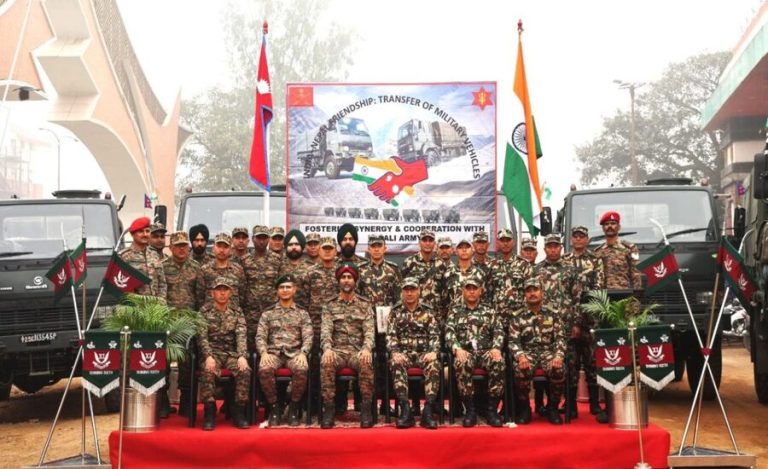India Hands Over 50 Military Utility Vehicles to Nepal army