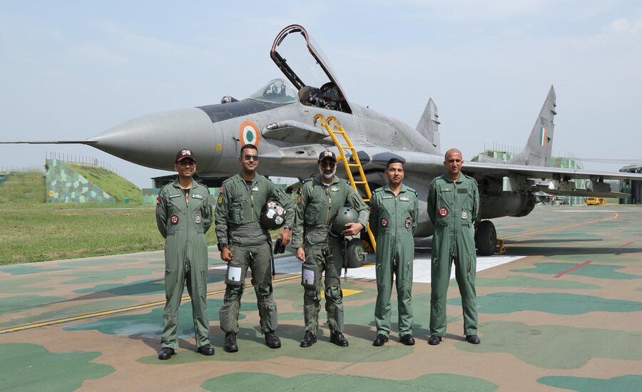 IAF Chief MiG-29 UPG Sortie
