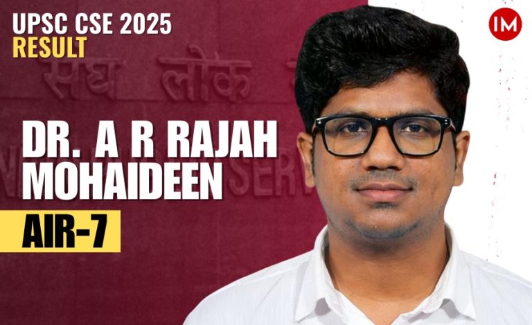 Doctor to UPSC AIR 7: How Aa R Rajah Mohaideen Turned a Pandemic Realisation into an IAS Dream | Exclusive