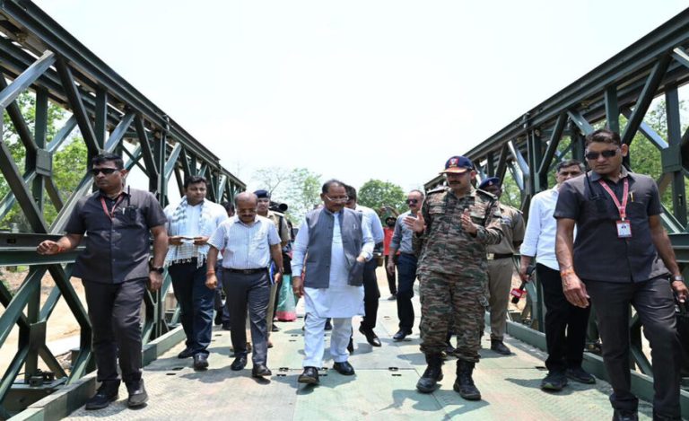 CM Vishnu Deo Sai Inspects Kondapalli Bailey Bridge, Calls It a Lifeline for Remote Bastar
