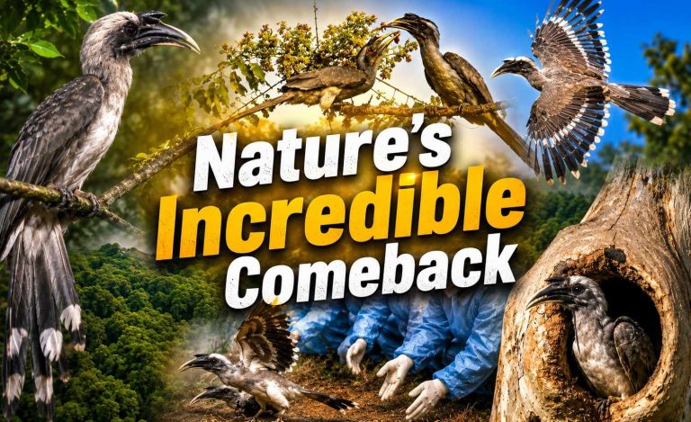 How Gujarat Brought Back a Lost Voice of Gir: The Extraordinary Return of the Indian Grey Hornbill After 60 Years