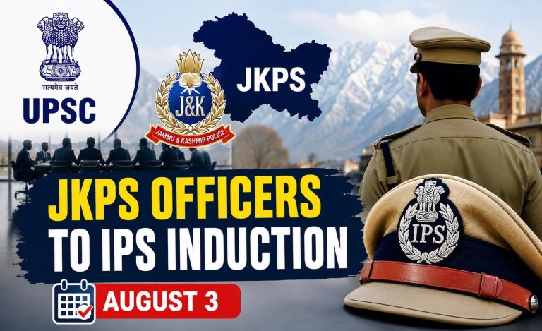 UPSC to Hold Key Meeting on August 3 for Induction of JKPS Officers into IPS; 8 Vacancies Likely to Be Filled