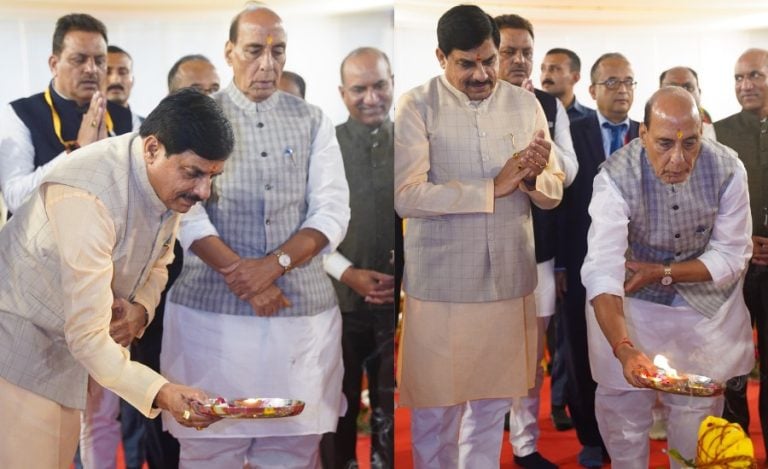 CM mohan Yadav & Rajnath Singh