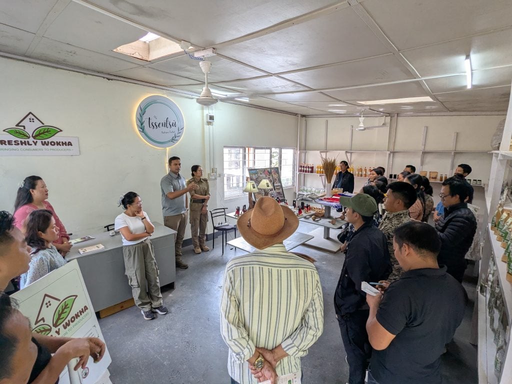 Visit by Zunheboto Division members to Tssentsü SHG Nature Outlet Wokha