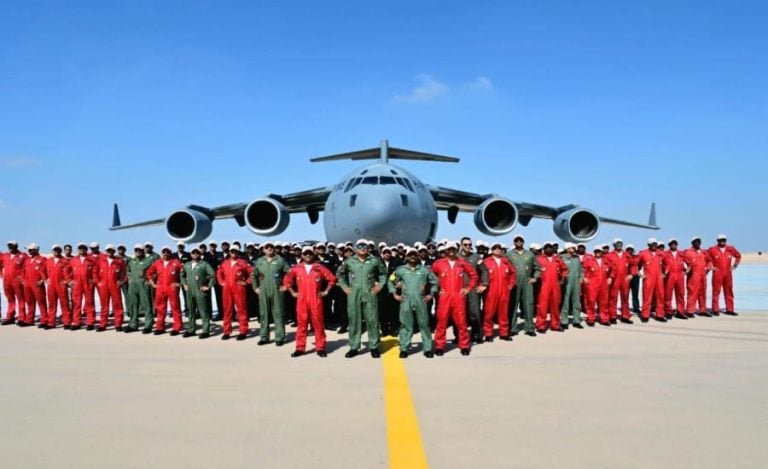 IAF Sarang Helicopter Team Reaches Egypt fe