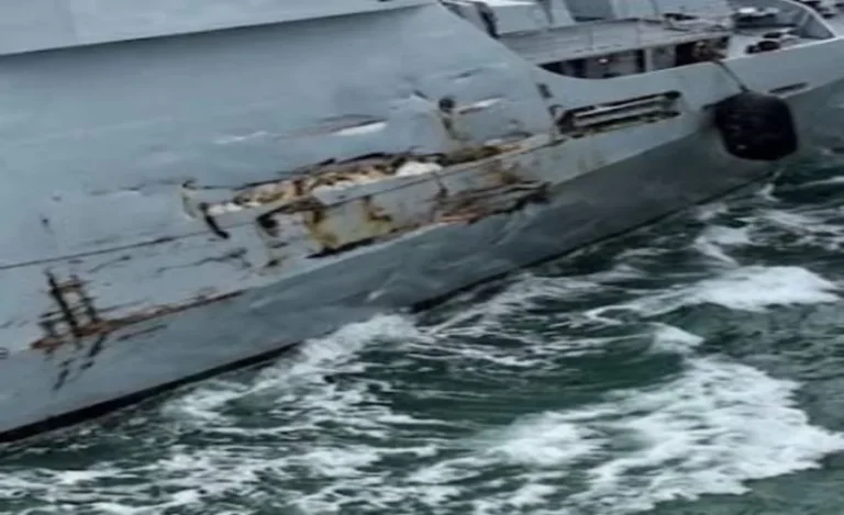PNS Hunain Collision