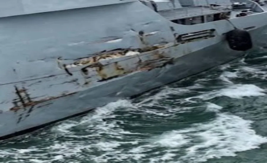PNS Hunain Collision