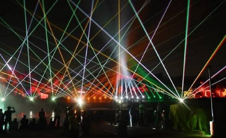 Gaya Shankaracharya Math laser light and sound show