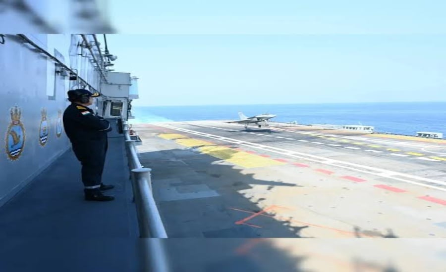Rafale Landing On INS Vikrant