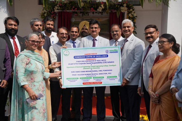 POWERGRID Establishes Centre of Excellence at Punjab Engineering College, Chandigarh Under CSR Initiative