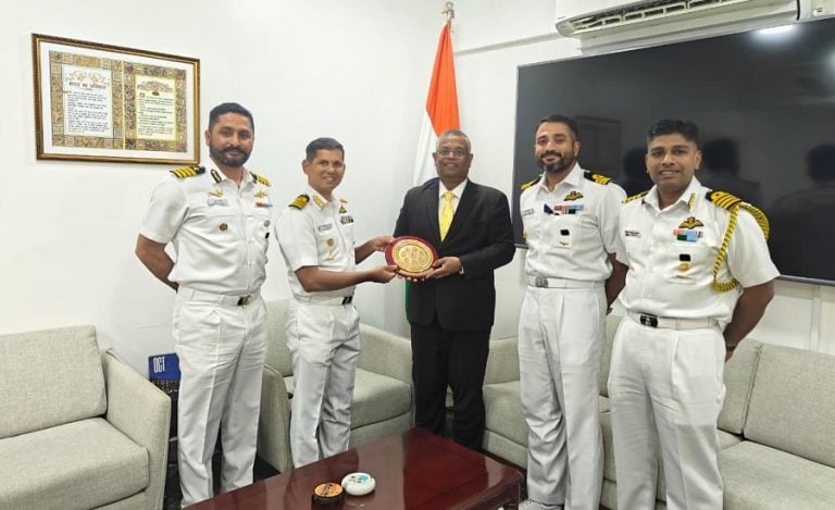 Indian Navy Training Squadron Maldives Visit